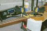 Guild Neck Reset - Strings are put on the check neck alignment as the heel is carved to fit.