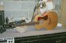 Guild Neck Reset - The guitar is back together, with a repaired bridge, refinished neck, and action of 1/16" at the 12th fret. The owner is very happy.