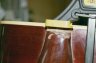 Guild Neck Reset - Since the neck heel collapsed, I had to build it back up. I used a mahogany/maple/mahogany, to match the original wood.